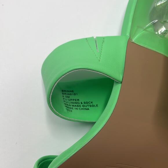 NWT Steven New York brinne lucite strappy sandal in green size 6.5 - Picture 9 of 13